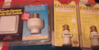 This lot comprises over 300 sealed pieces of these (Ex B & Q) Easydim light dimmer units.