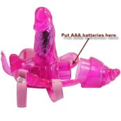 12 Speeds Remote Control Butterfly Strap-On Vibrator.