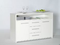 NEW Designa SIDEBOARD, WHITE 3 Drawer 2 Door Sideboard. RRP Â£299

Strikingly simple but the