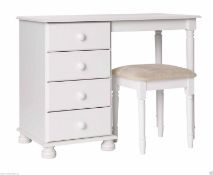 NEW Copenhagen Single Dressing Table with Stool in White
Can be used as a stylish dressing table