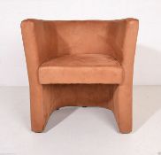 NEW Tan Brown Faux Suede Tub Chair - RRP £134 New and boxed perfect stock. High back tub chair