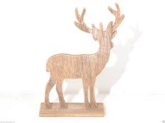 8 x Sass and Belle Large Wooden Standing Deer / Stag