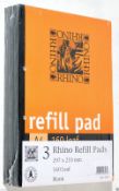 12 x packs of 3 RHINO A4 Paper Pad 160 Leaf PLAIN UNRULED HIGH QUALITY