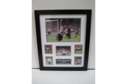 Signed collage 'Alan Shearer'. Supplied in a frame and with certificate of authenticity.  23