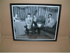 Black & White photo Bass Player  65 x 55 cms