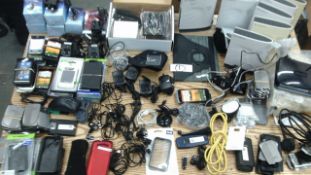 Assorted selection of mobile fone and electrical accessories new and return as pictured - large