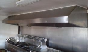 Stainless Steel Canopy approx 2500mm (L)