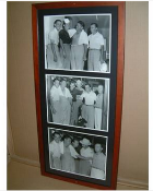 3 Picture Montage Classic Black and White Bar Scene 97 x 46