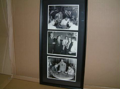 Black & White 3 Picture Montage Club Scene  71 x 37 cms