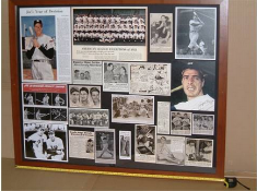 Joe DiMaggio montage  110 x 88 cms