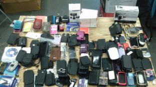 Assorted selection of mobile fone and electrical accessories new and return as pictured - large