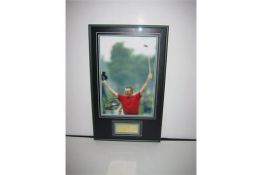 Signed golfing picture 'Jiminez'. Supplied in a frame and with certificate of authenticity.