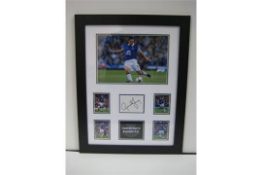 Signed collage 'Gareth Barry'. Supplied in a frame and with certificate of authenticity