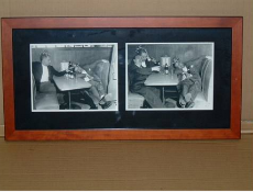 Black & White 2 Picture Montage Merry Christmas - 63 x 32 cms