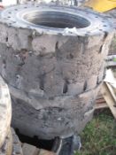 Solid cushion tyres - No Reserve