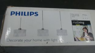 1pc Brand new Philips Suspension light with bulbs - rrp £439 -