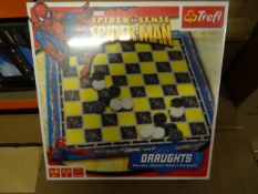 1 x Large Pallet of BRAND NEW STOCK to contain 120 x Trefl Spiderman Draughts. Suitable for all ages