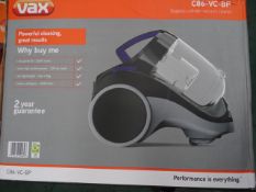 1 x Vax C86-VC-BP. Bagless cylinder vacuum cleaner. Very high retail value. Unchecked/Untested boxed