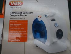 1 x Vax Kitchen and Bathroom Complete master. Tough Steam Cleaning system. S5-CM. Unchecked/Untested