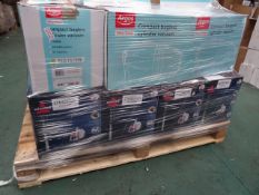 1 x Pallet to contain 15 Boxed Vacuum Cleaners. To include: 1 x Bush Wet/Dry Vacuum. 1 x Vax Upright