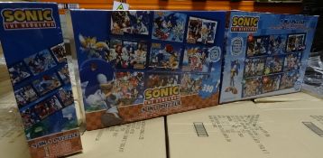 1 x Large pallet of BRAND NEW STOCK to contain 144 x Sonic the Hedgehog Large 390 piece 9 in 1