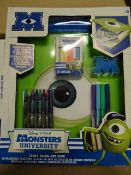 1 x Large Pallet of BRAND NEW STOCK to include 144 x Monsters University Carry Along Art Desks. Each