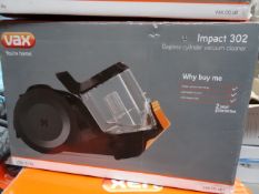 1 x Vax Impact 302 - Bagless Cylinder Vacuum Cleaner. C86-ID-Be. Very high retail value. Unchecked/