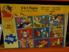 1 x Large pallet of BRAND NEW STOCK to contain 144 x Tom and Jerry  Large 390 piece 9 in 1