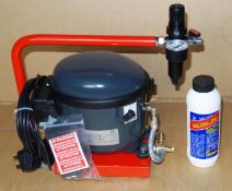 Clarke Compressor super silent SHHH 
SUPER QUIET! Virtually Silent Air Compressor

Where reduced