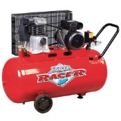 Clarke Racer 9/100P 2hp 100 Litre Belt Driven Air Compressor (400V)  Great value electric lubricated
