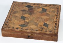 A Victorian inlaid writing slope: the sl