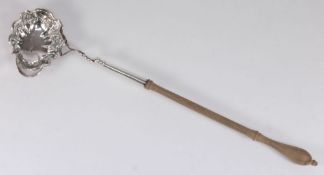 A Georgian silver punch ladle, all marks