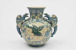 A C H Brannam (Barnstaple) pottery vase: