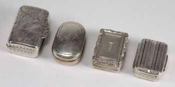 A George III silver vinaigrette, maker T