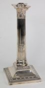 An Edward VII silver Corinthian column l