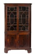 A George III mahogany standing corner di