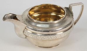 A George III Scottish silver cream jug,