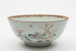 A large Chinese armorial famille rose pu