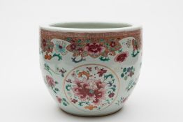 A Chinese famille rose jardiniere: the e
