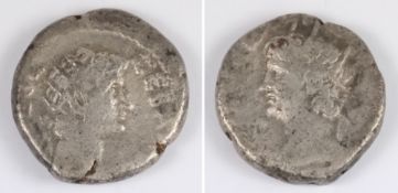 A Roman silver denari: possibly Nero 54-