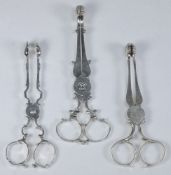 A pair of Georgian silver sugar nips, ma