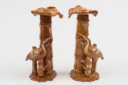 A pair of C.H. Brannam (Barnstaple) pott