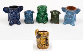 Five William Baron (Barnstaple) pottery