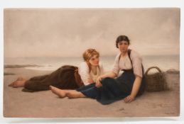 A K.P.M. (Berlin) porcelain plaque: enam