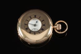 J.W. Benson Ltd, a 9ct gold keyless half