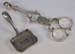 A George III silver caddy spoon, maker C