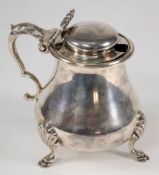 A Victorian silver mustard pot, maker Ri