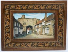 A Tunbridgeware rectangular picture fram