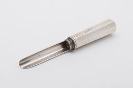 A George III silver apple corer, maker I