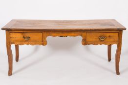 A French provincial fruitwood rectangula